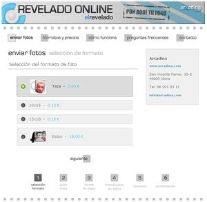 El Revelado - Web de ejemplo del servicio de revelado
