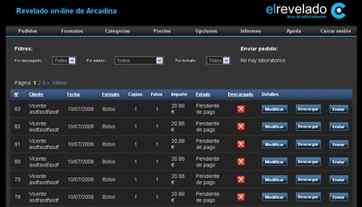 Area de administracion de El Revelado