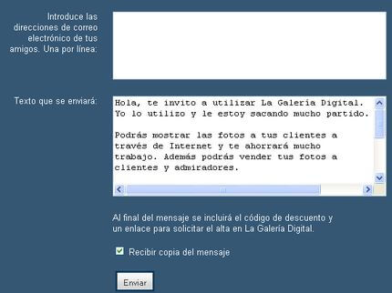 Invitar a tus amigos es muy sencillo Indicar los emails de tus amigos a invitar