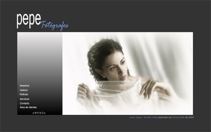 Web de Pepe Fotógrafos Web de Pepe Fotógrafos (plantilla Oslo)