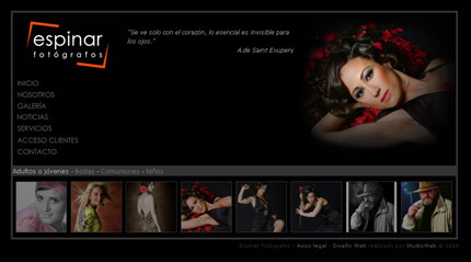Web de Espinar Fotógrafos Web de Espinar Fotógrafos