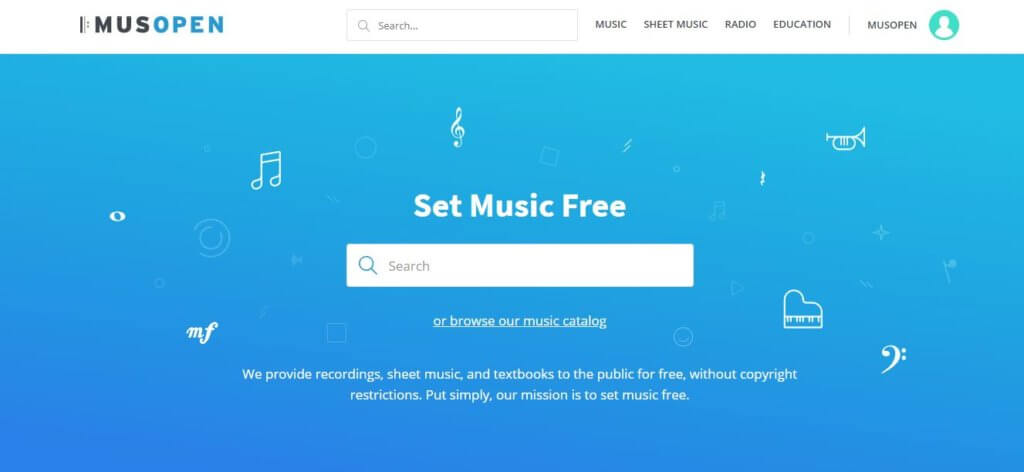 Musopen - música libre de derechos de artistas de todo el mundo