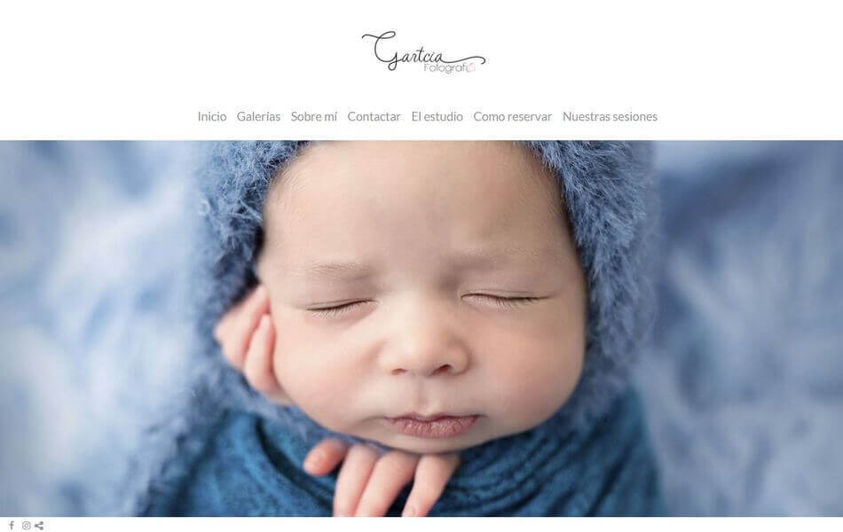 web de fotografía para bebés