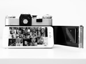 Cámara y móvil fotografía