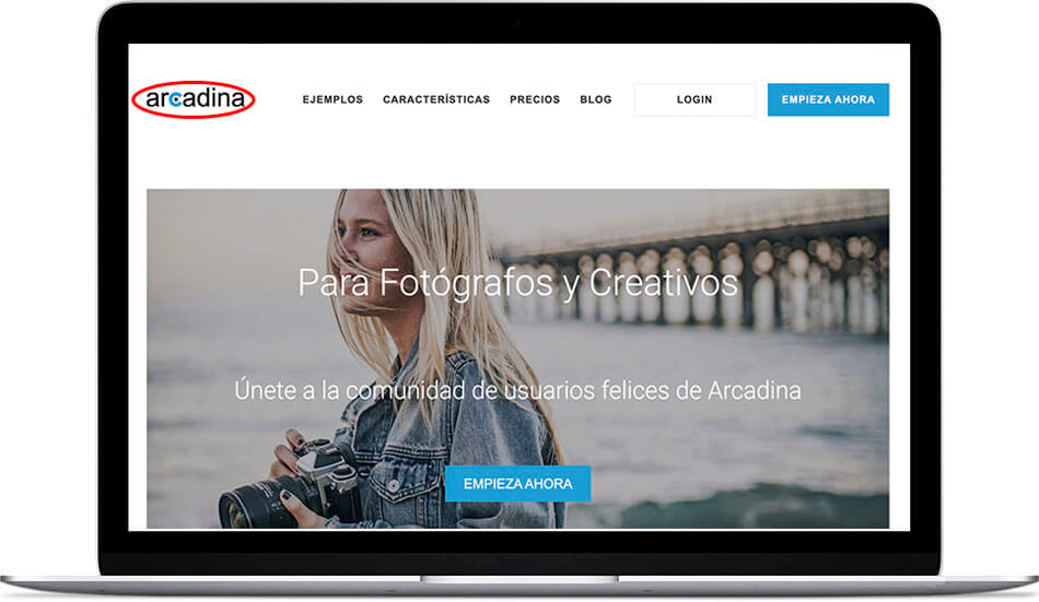 arcadina son webs para fotógrafos