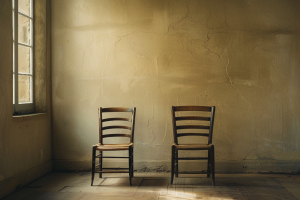 La conversazione con un cliente che più temi arcadina_Candid_documentary-style_photo_two_empty_wooden_chai_642cf3d1-0bf5-4b84-b9e1-7f74238392af_1